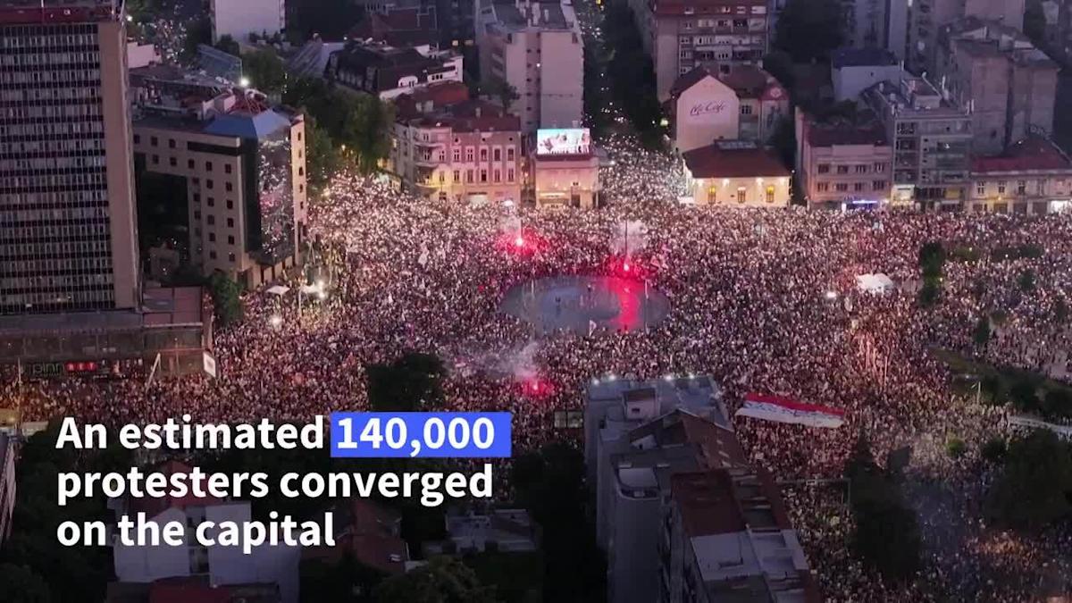 EU condemns 'hatred and violence' amid Serbia protests