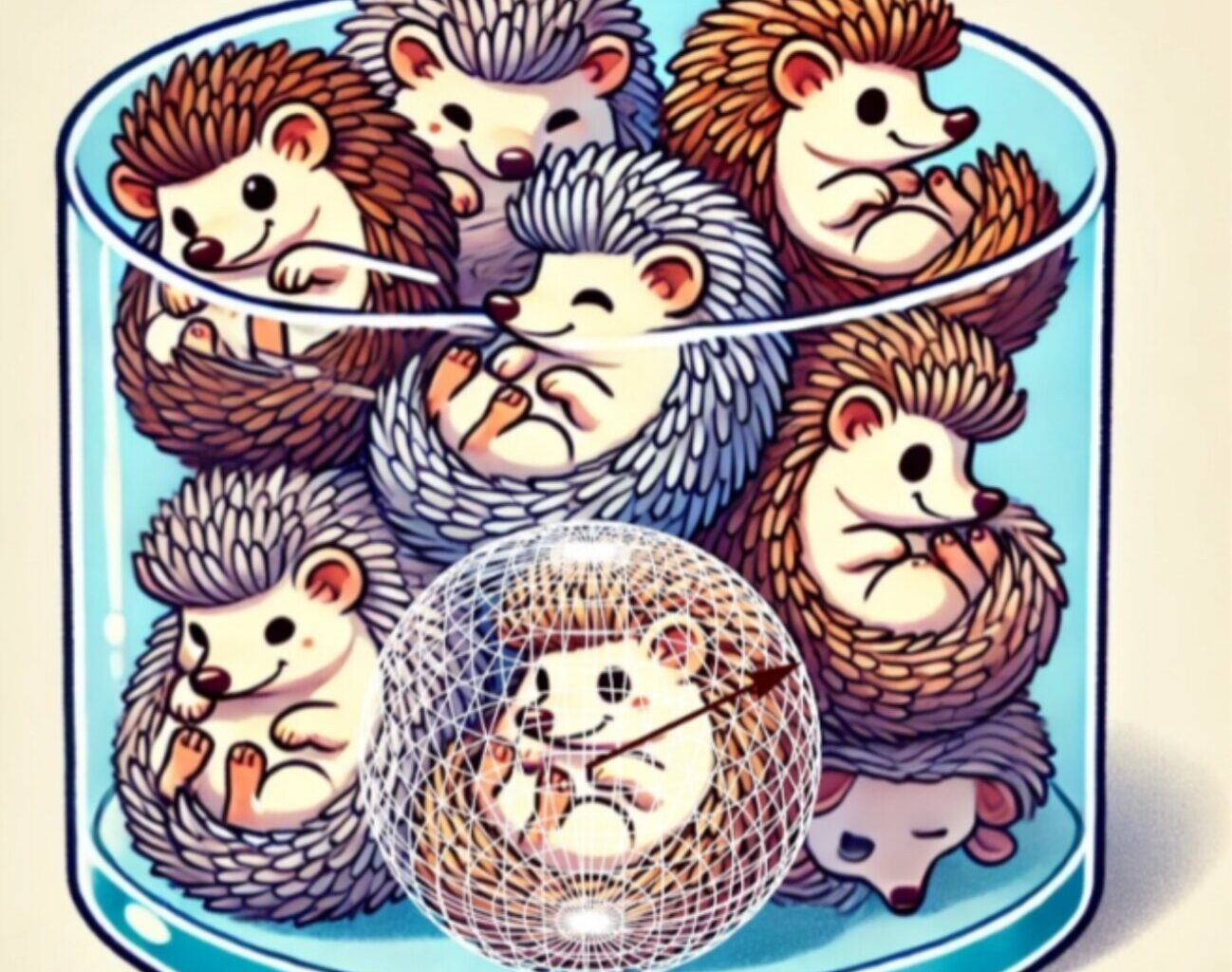 Unveiling hedgehog topological defects in three dimensional glasses