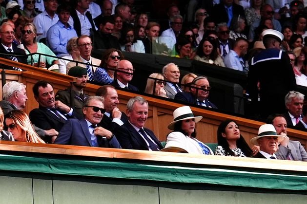 Wimbledon: Deputy First Minister Emma Little-Pengelly and husband Richard Pengelly take in the tennis alongside Olivia Rodrigo, Thomas Tuchel and John Cena