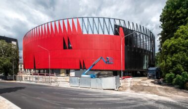 CHYBIK + KRISTOF Nears Completion of Multipurpose Arena in Jihlava, Czech Republic