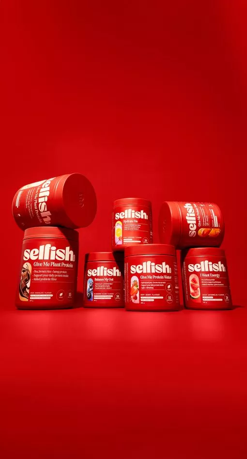 Tubs of protein powder
