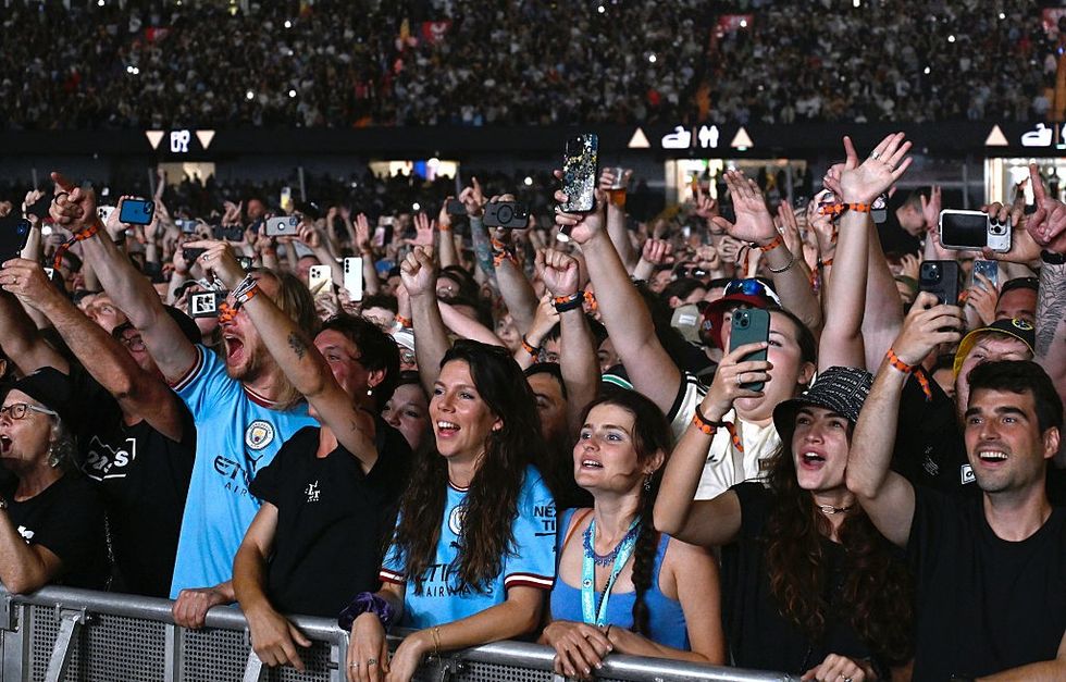 Oasis concert in Cardiff