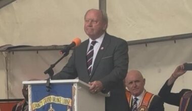 Jim Allister rages at NI Protocol as ‘building block to Irish unity’ during Glasgow Twelfth