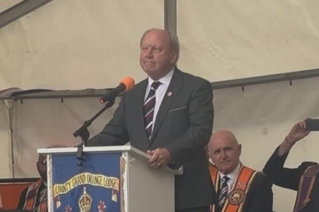 Jim Allister rages at NI Protocol as ‘building block to Irish unity’ during Glasgow Twelfth