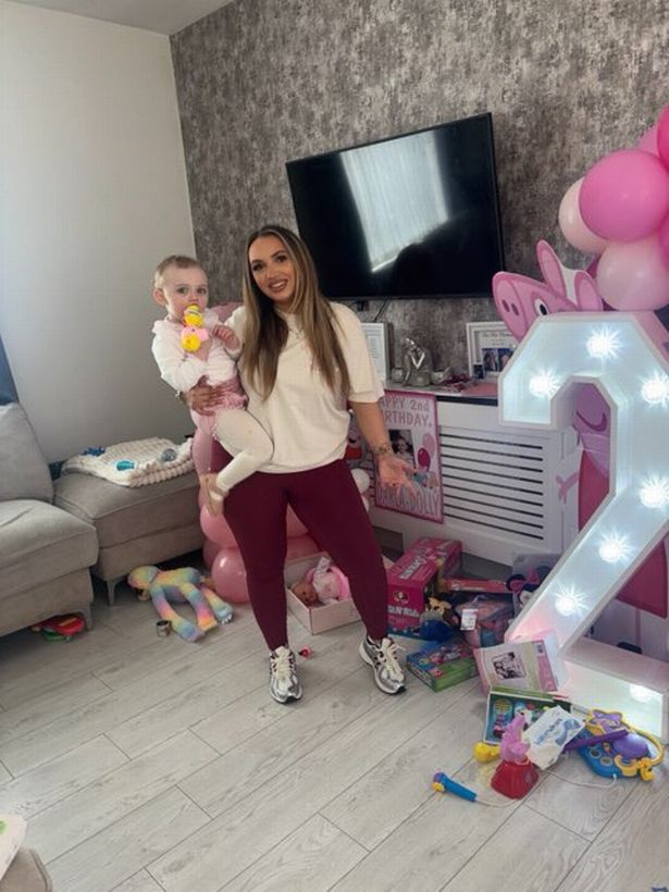 Libby Leah with her daughter Darla now aged two 