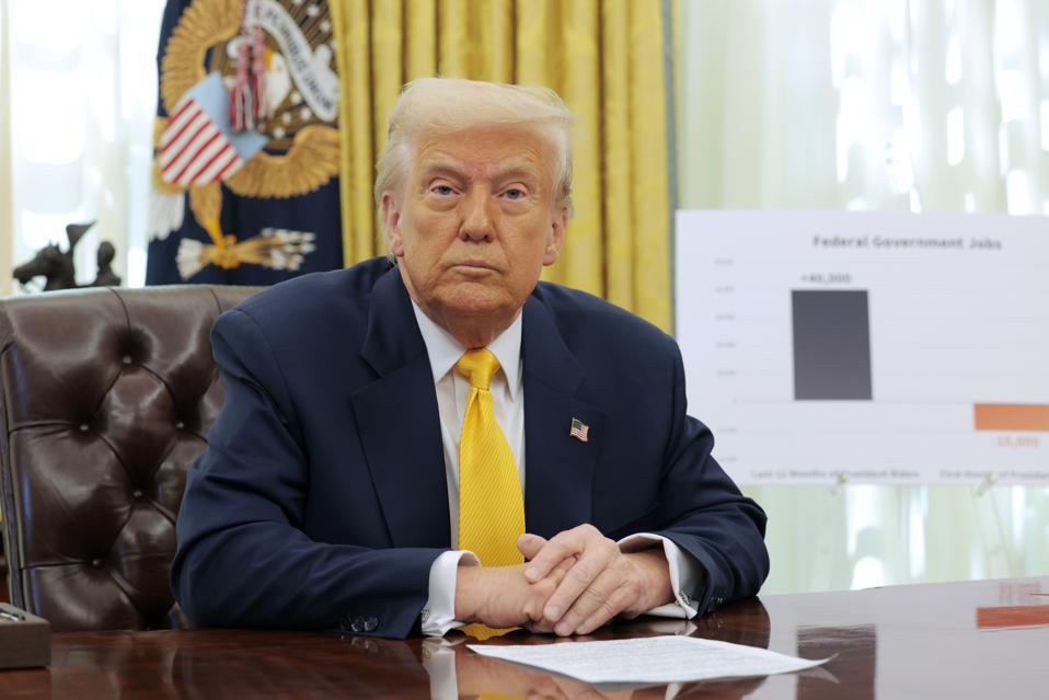 President Trump Delivers Remarks From The Oval Office