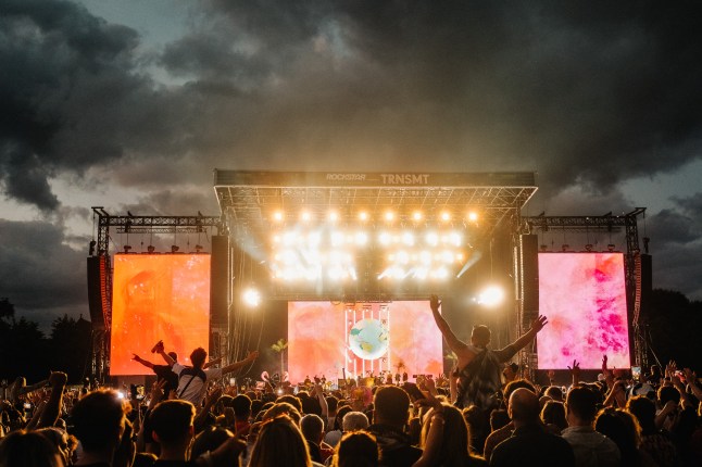 A photo of the audience crowd at TRNSMT Festival
