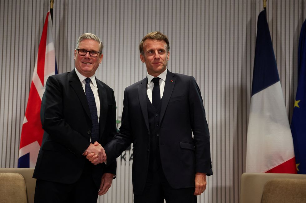 Sir Keir Starmer and Macron