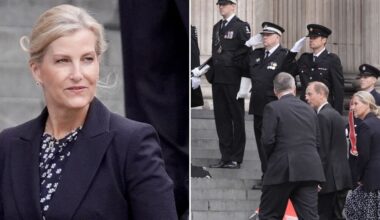 Duchess of Edinburgh and Prince Edward step in for King Charles as they attend 7/7 memorial service in London
