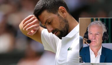 John McEnroe predicts Novak Djokovic will RETIRE on the spot at Wimbledon