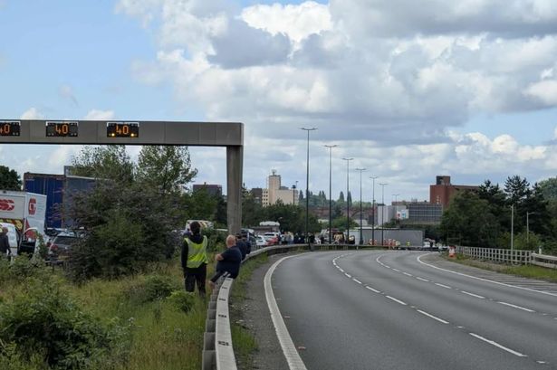 There were long delays on the motorway throughout the afternoon due to the closure