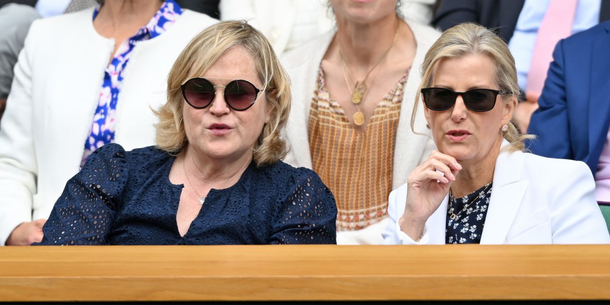Duchess of Edinburgh pictured with her loyal lady-in-waiting at Wimbledon