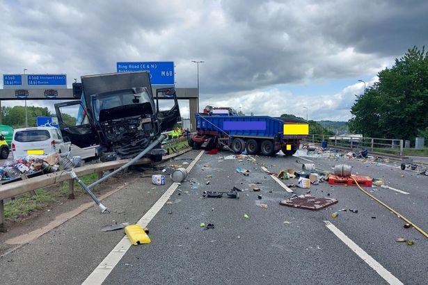 The aftermath of yesterday's crash
