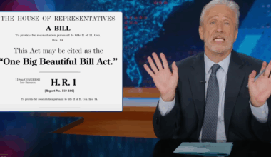 Jon Stewart skewers GOP ‘for show’ protests against Trump’s bill using their own words