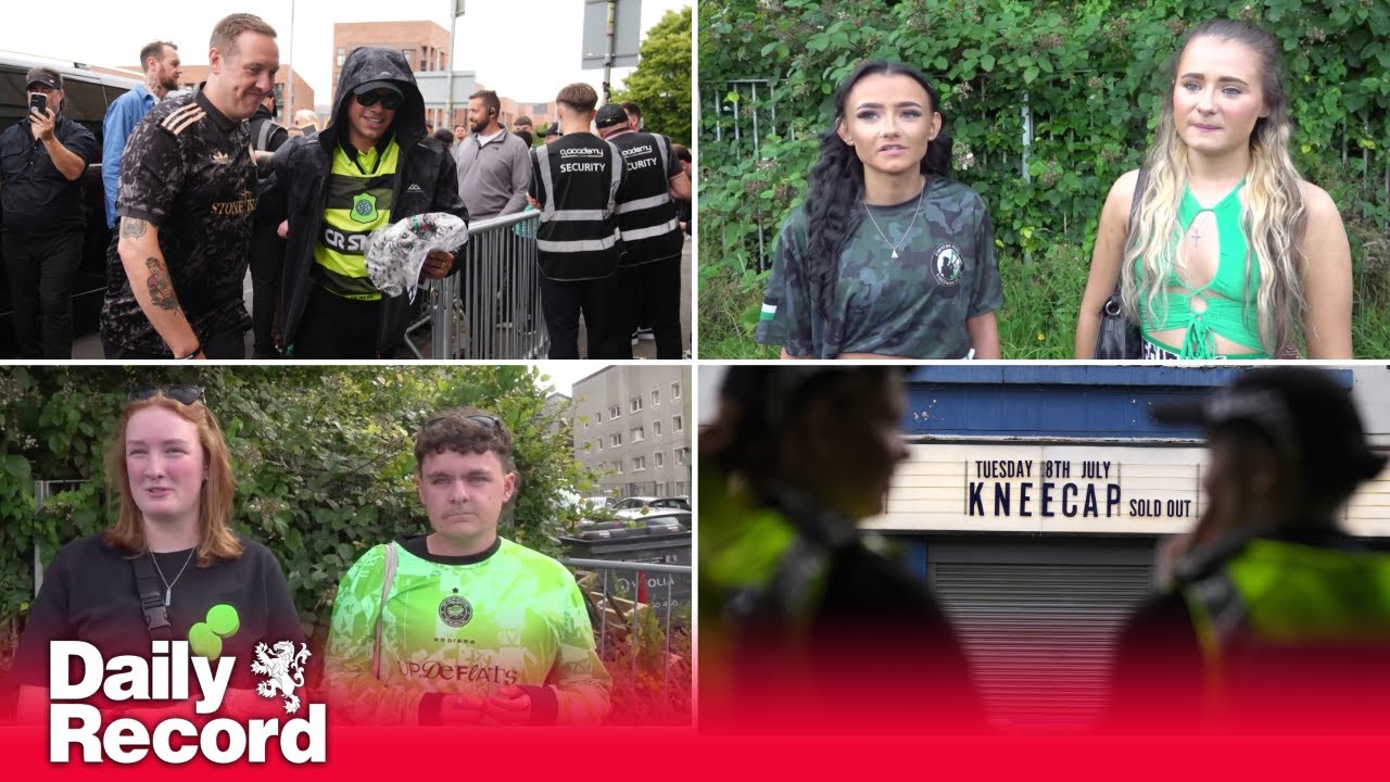 Kneecap fans at Glasgow gig rally around trio after festival slot cancelled