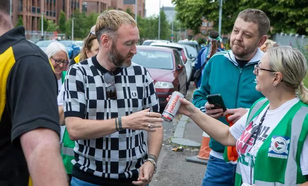 DJ Próvaí aka J.J. Ó Dochartaigh meets fans outside the O2 Academy