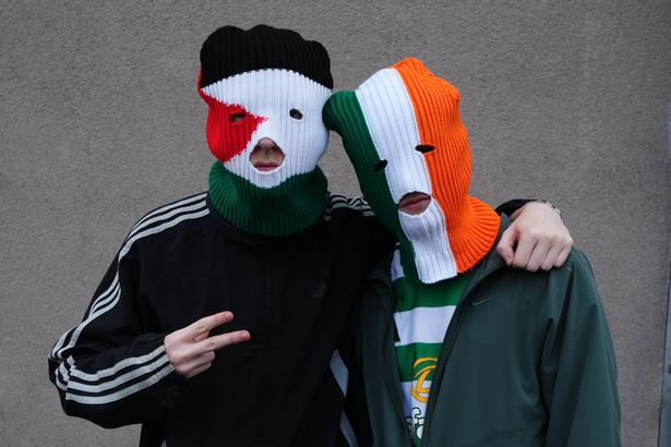 People arrive at the 02 Academy in Glasgow for a Kneecap concert