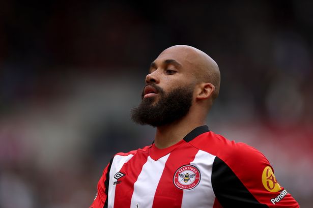 Bryan Mbeumo of Brentford in action 