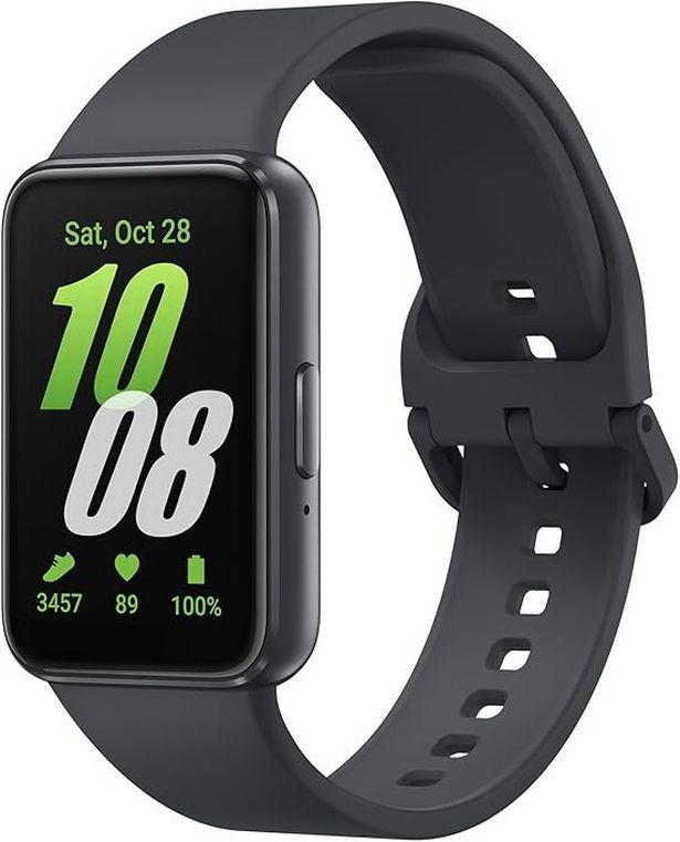 The Samsung Galaxy Fit3 has over 100 workouts pre-programmed for tracking.