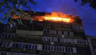 Russian drones swarm Kyiv from all sides in apparent shift of tactics