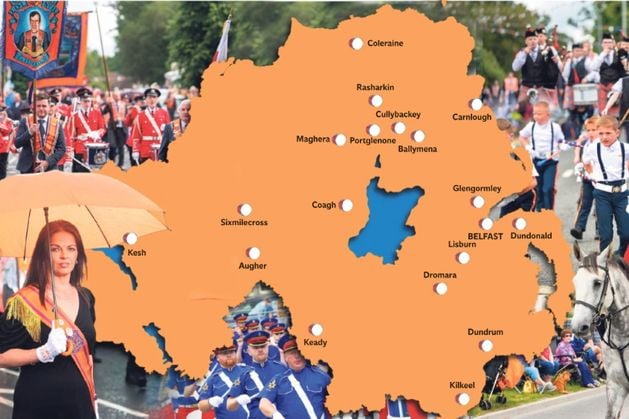 Twelfth of July 2025: Parade locations and full details of Orange Order marches across Northern Ireland