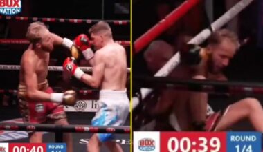 Tyson Fury's little-known cousin dropped in stunning first loss to journeyman with 59 defeats