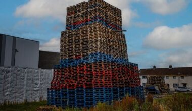 Clonduff: Man taken to hospital with severe burns after lighting Eleventh Night bonfire in east Belfast