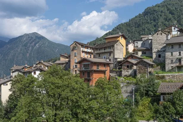 Village view, gurro, Italy.