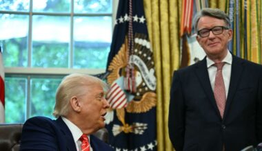 Peter Mandelson FINALLY acknowledges crucial Brexit benefit as President slaps EU with 30% levy