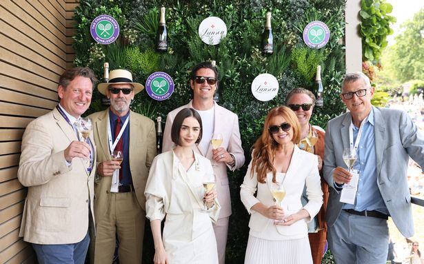 Isla was joined by several pals at the Wimbledon final 