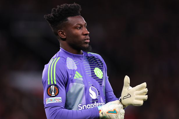 Manchester United goalkeeper Andre Onana