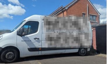 Politicians condemn those behind van covered in racist graffiti in west Belfast