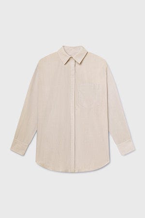 JJ Shirt - Ivory Tissue Linen