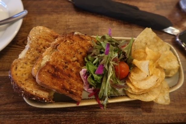 A cheese toastie from A Small Fish in a Big Pond