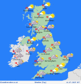 Weather forecast text for the United Kingdom. Morning Call