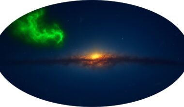 Astronomers map tangled, supersonic filaments in distant interstellar gas cloud