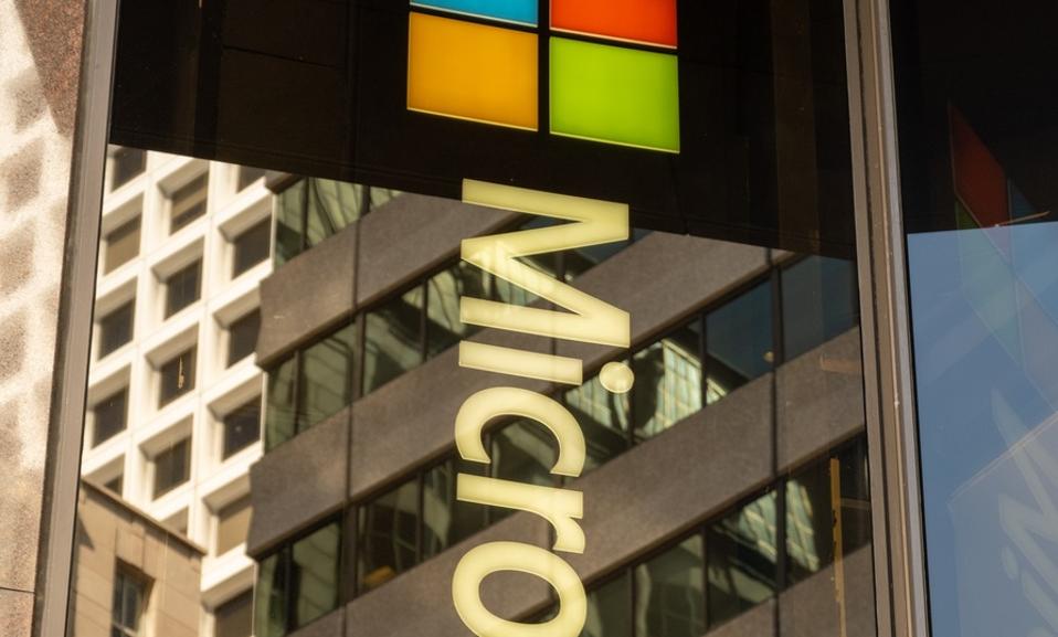 Microsoft Office Tower and logo