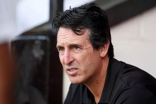 Aston Villa manager Unai Emery