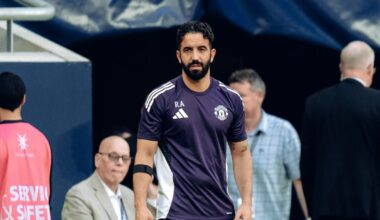 Patrick Dorgu and Amad in United's new away kit