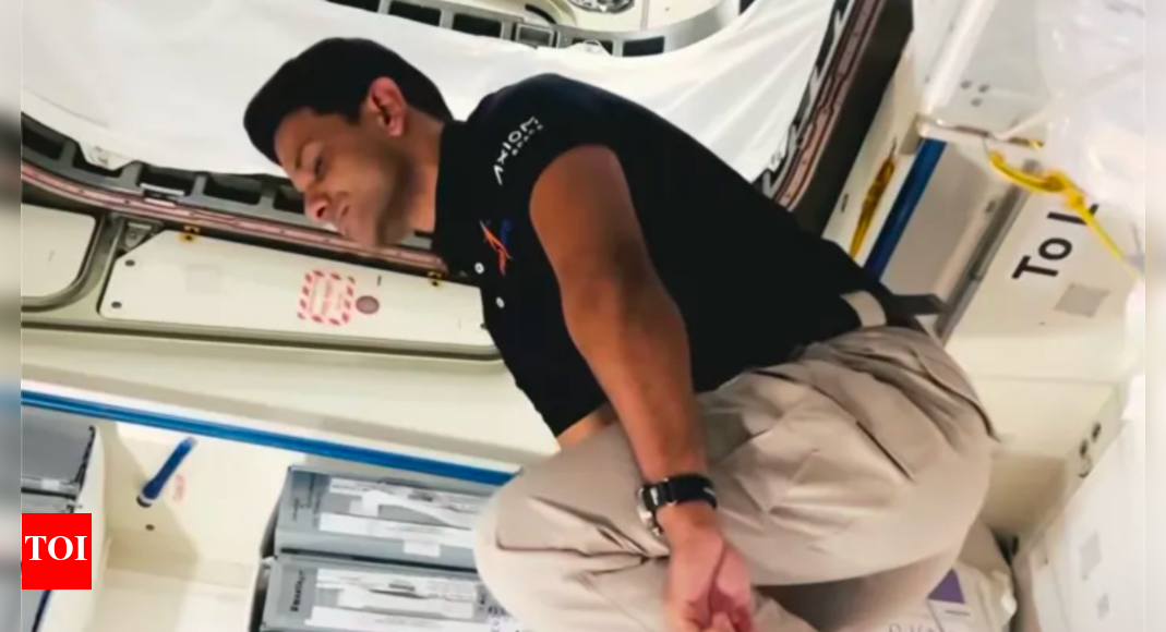 'Being still is a challenge': Shubhanshu Shukla shares video of floating in space - Watch | India News