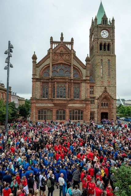 The annual Foyle Cup has once again brought thousands of young footballers to the North West as over 950 teams from across the world compete in 3600 matches to be crowned champions in their age groups ranging from U-8 to U-18 with ladies teams once again taking part from U-9 upwards. Picture Martin McKeown. 21.07.25