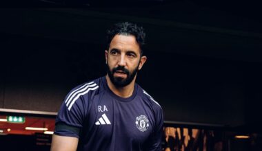 Patrick Dorgu and Amad in United's new away kit