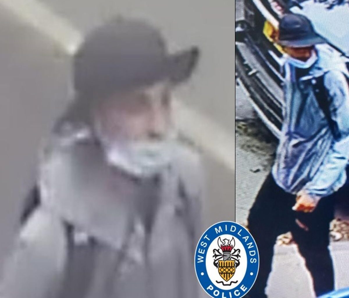 Do you know this man? Police with to him in connection with a stabbing incident in Birmingham
