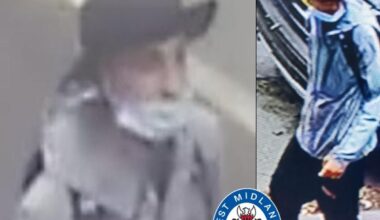 Do you know this man? Police with to him in connection with a stabbing incident in Birmingham