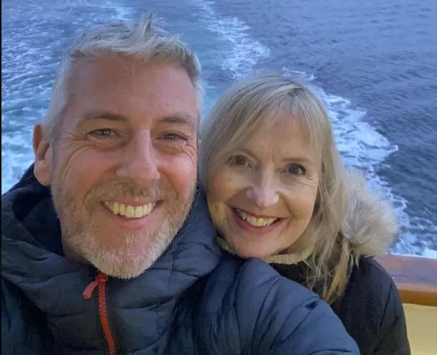 BBC Weather presenter Carol Kirkwood and partner Steve