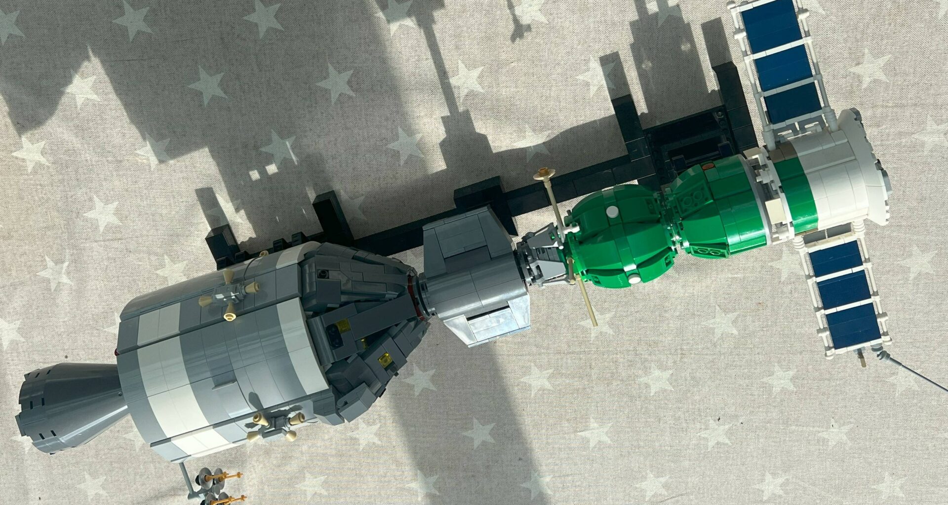 Apollo Soyuz Test Project in Lego bricks (pic: Richard Speed)