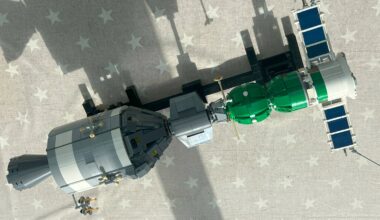 Apollo Soyuz Test Project in Lego bricks (pic: Richard Speed)