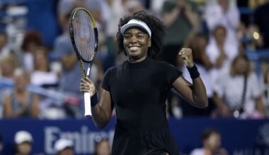 Naomi Osaka has two-word message after Venus Williams equals Martina Navratilova's 21-year record with stunning win