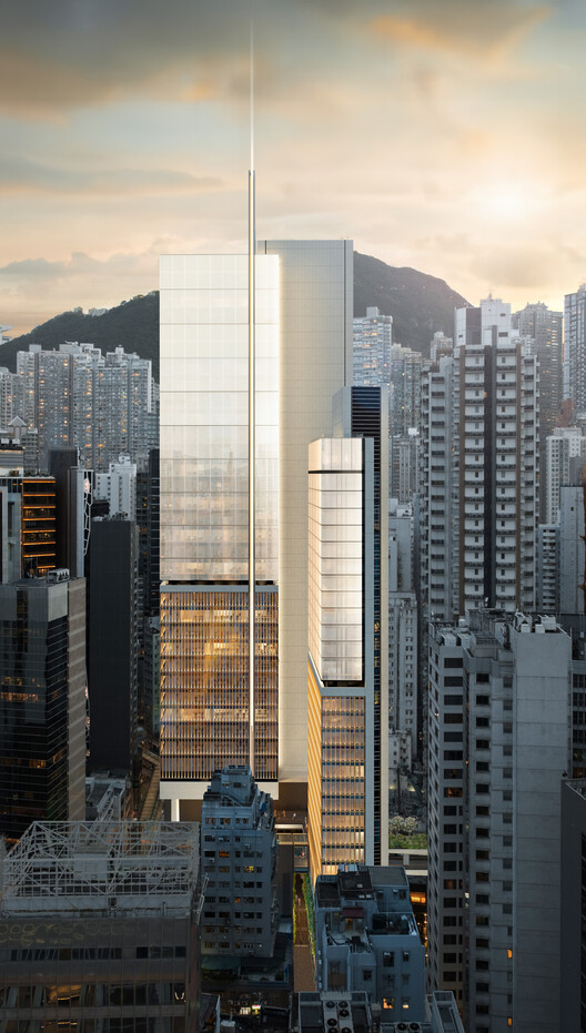 Foster + Partners Reveals Central Crossing Mixed-Use Development in Hong Kong - Image 2 of 5