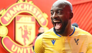 Mateta scored twice at Old Trafford last season